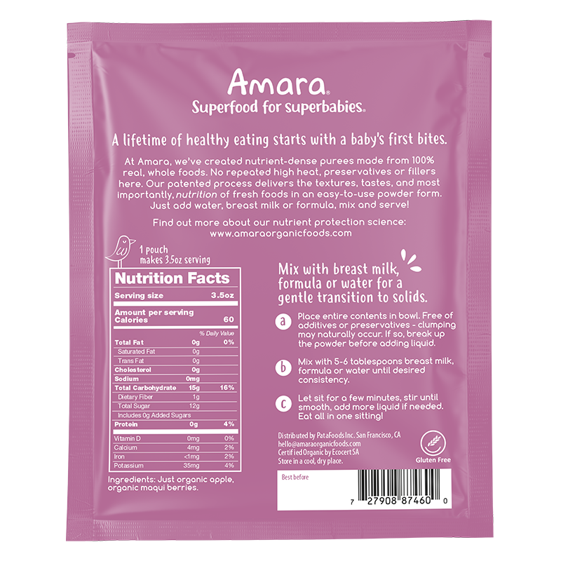 Applesauce with Maqui Berry.