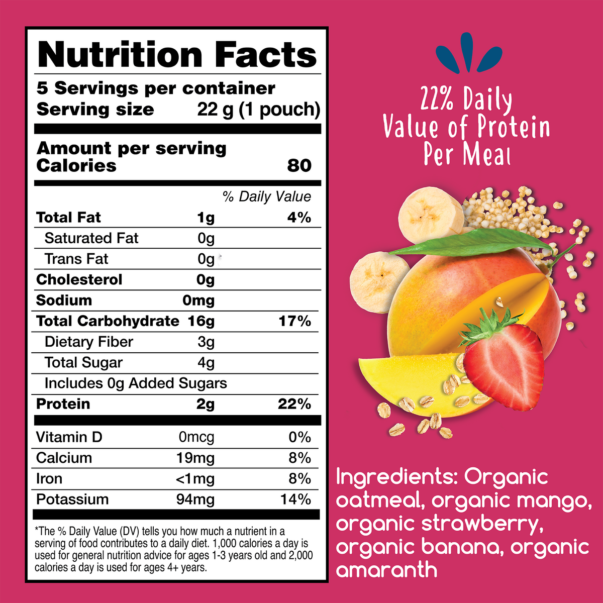 Oats, Mango n' Strawberry I Ancient Grain Cereal