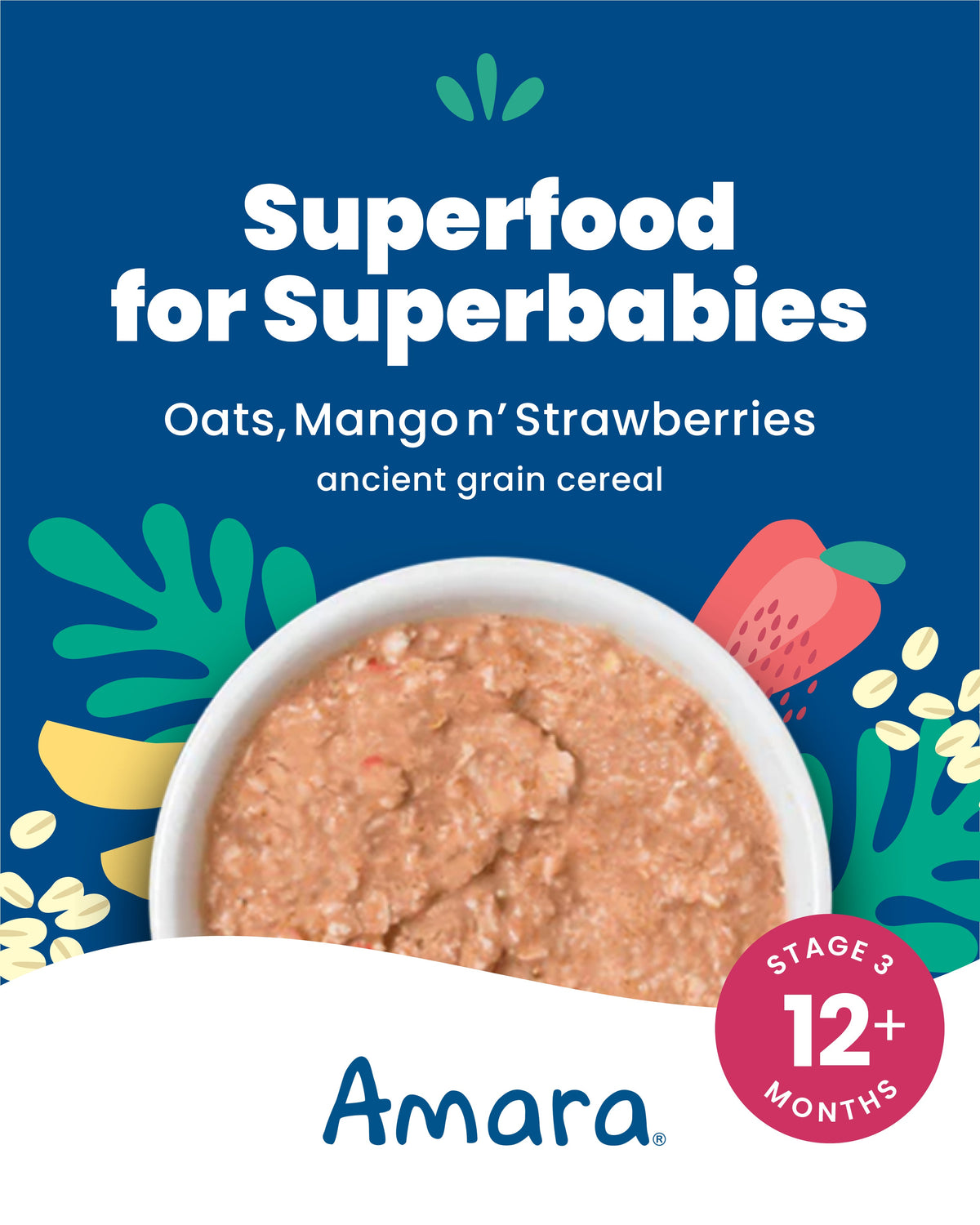 2PACK-Oats, Mango n' Strawberry I Ancient Grain Cereal