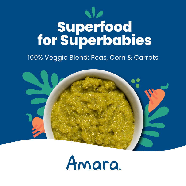 100% Veggie Blend: Peas, Corn & Carrots