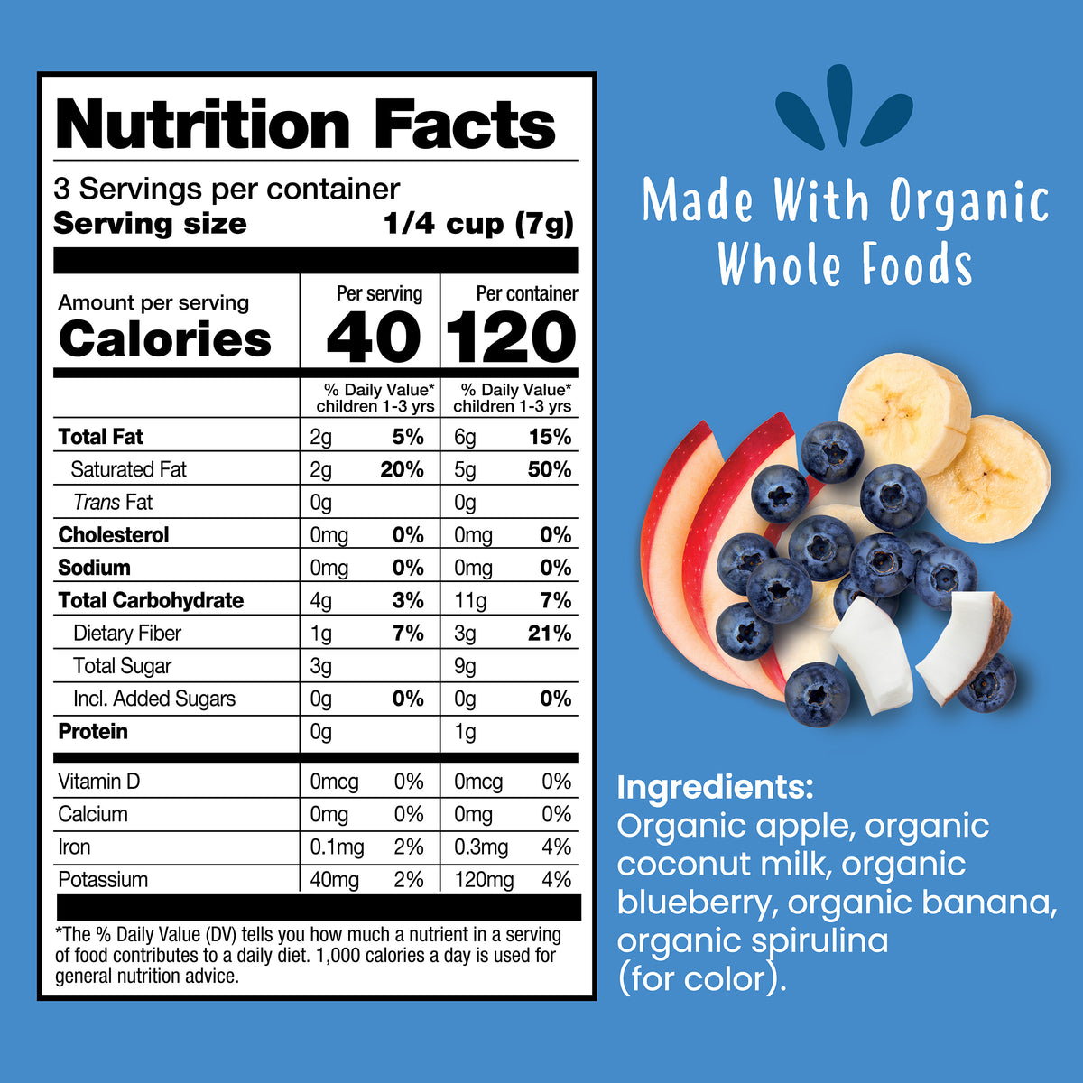 Blueberry Organic Fruit Bites