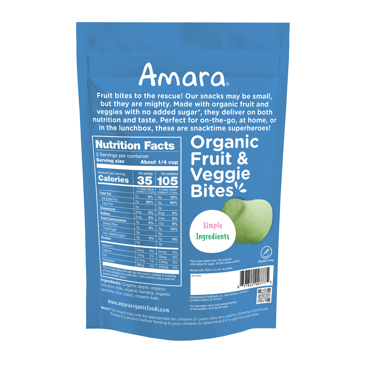 Apple Kale Organic Fruit Bites