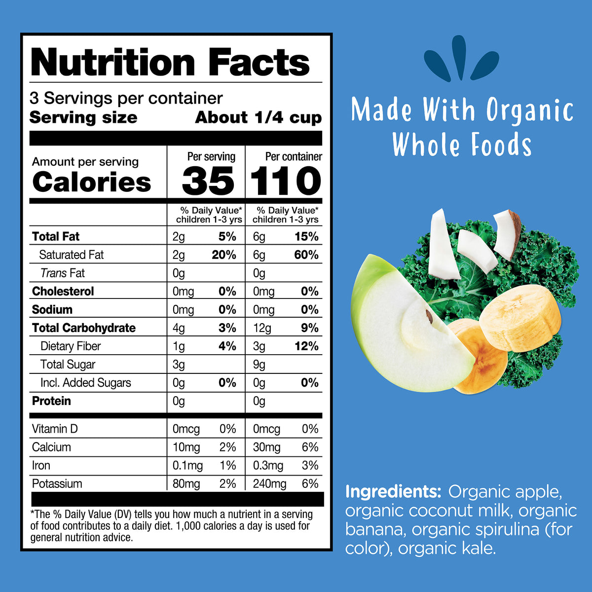 Apple Kale Organic Fruit Bites