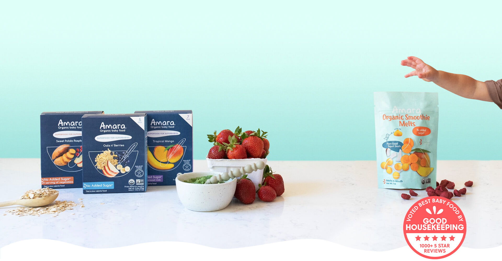 Amara Yogurt Smoothie Melts Organic Baby Food Toddler Snacks