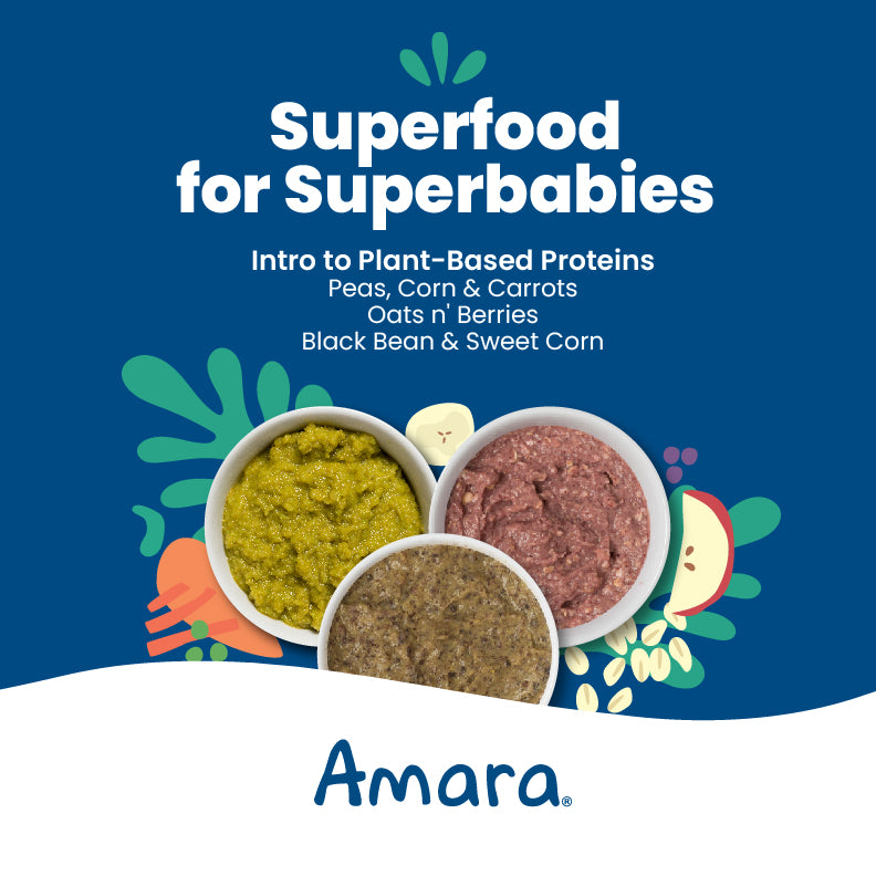 Amara Organic Baby Food / Introduction to Vegetables Variety Pack ...