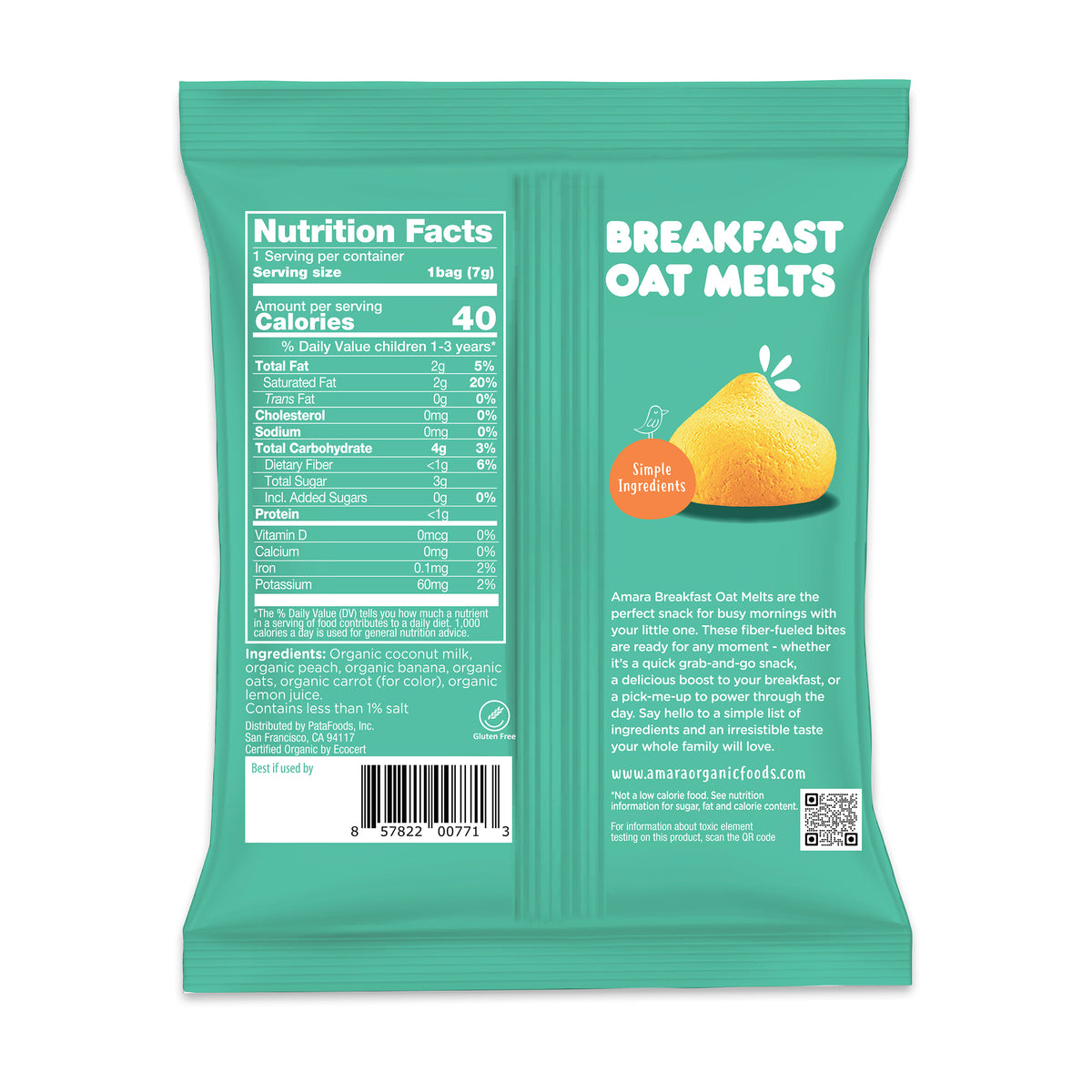Peach Breakfast Oat Melts, Multipack