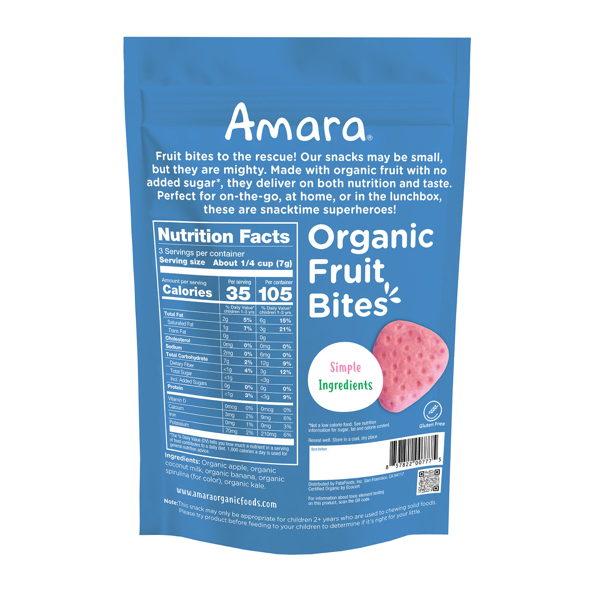 Sweet Strawberry Organic Fruit Bites