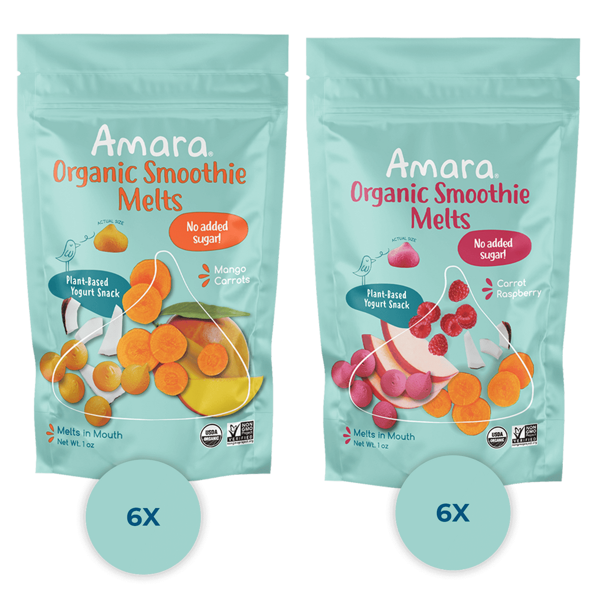 Plant-Based Yogurt Smoothie Melt Snack Variety Pack